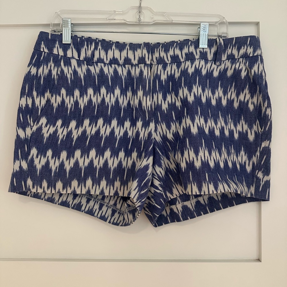 J Crew Chevron Patterned Women's 100% Cotton Shorts
